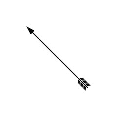 Arrow icon vector. onion illustration sign. hunting symbol. weapon logo.