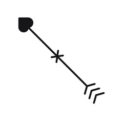 Arrow icon vector. onion illustration sign. hunting symbol. weapon logo.