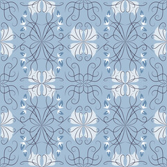 pale blue abstract elegant seamless vector pattern