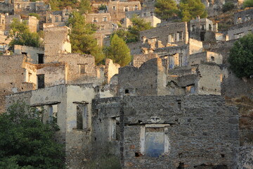 Fethiye Kayaköy stone houses and ruins