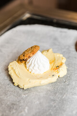 Delicious Ice Cream Gelatto Chocolate Strawberry Colorful Flavor Coconut Caramel Melted