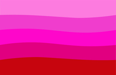 Abstract wavy background in pink color gradient.