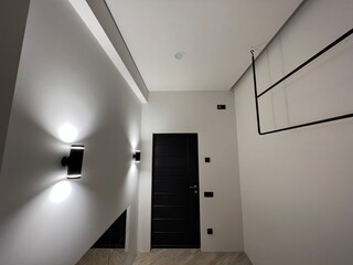 corridor in a hotel room