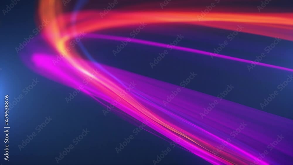 Poster abstract glowing rainbow light energy strokes background loop/ 4k animation of an abstract backgroun
