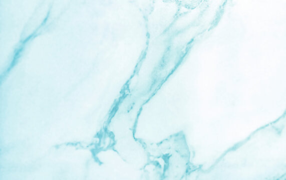 Blue defocused marble background. Horizontal photography. © Yuliya