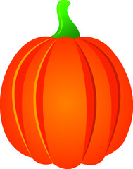 Stylized pumpkin