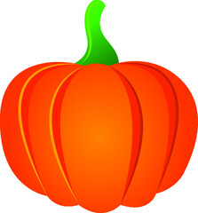Stylized pumpkin