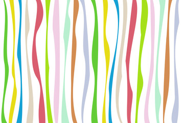 Bunte geschwungene Linien auf weißem Hintergrund