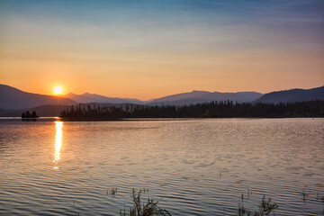 Sunrise over the Rocky Mountains 