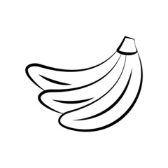 Bananas vector Outline Icon Design illustration. Food and Drink Symbol on White background EPS 10 File