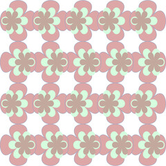 Abstract figures of pastel colors on a white background .3d.