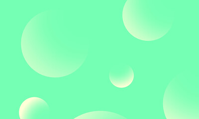 Yellow circles gradient on green abstract background. Modern graphic design element.