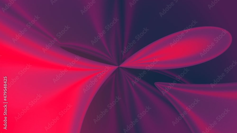 Poster Loop animation of a metallic wavy surface. 3d rendering background design HD