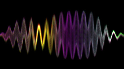 Sound wave line multicolor music abstract background. Neon light curved with colorful graphic design.