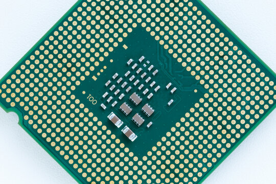 Processor with smd components.Top view