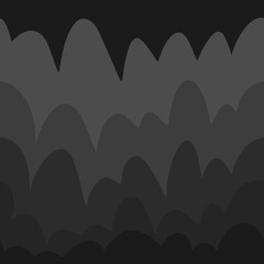 Seamless waves pattern with cartoon clouds for wallpaper and fabrics and packaging and linens and kids