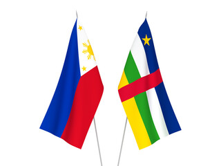 Philippines and Central African Republic flags