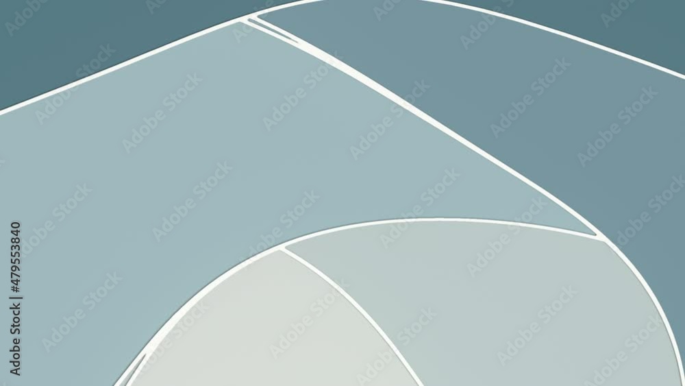 Aufkleber Digital seamless loop animation of a flat wavy surface. 3d rendering HD