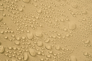 Lotion transparent gel water or drops texture background, Close-up drops transparent cosmetic on neutral beige background with copy space. Body care and skin care, moisturize