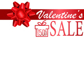 Fototapeta na wymiar valentine's day banner, graphic editable vector design. empty text field. shopping and valentine's day background. 