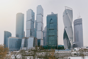 Cityscape of Moscow.