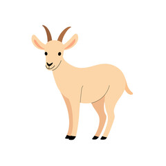 Illustration of goat. Simple flat vector illustration.