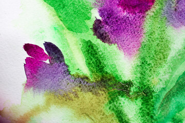 Watercolor on paper. Colorful ink. Acrylic ink. Art on paper. Abstract background.  colorful background for printing