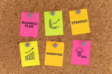 business plan. new Ideas, strategy, Business and marketing concepts. background.

