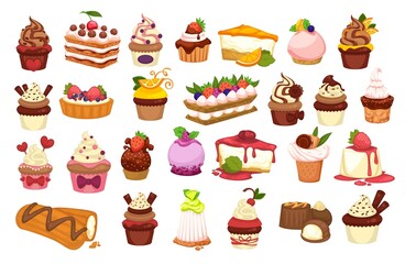 Cakes and pastry confectionery, sweets and desserts