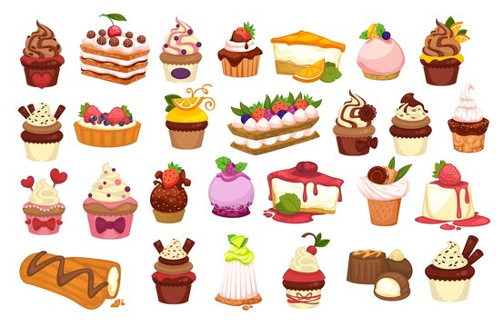 Cakes and pastry confectionery, sweets and desserts