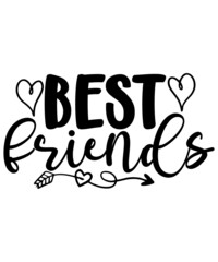 Friendship Svg Bundle, Friends Svg, Best Friends Svg, Besties to the Resties,Best Friends Bundle Svg, Svg files for cricut, silhouette file