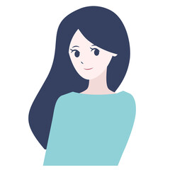 ロングヘアの女性