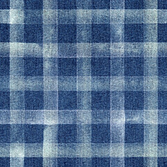 Jeans fashion background. Denim blue grunge textured seamless pattern