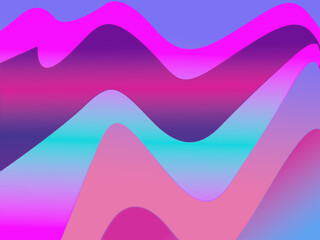Abstract geometric fluid with modern color gradient.
Trendy design graphics used for wallpaper, screen tablet and phone.