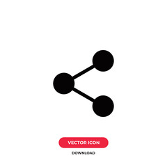 Share icon vector. Share sign