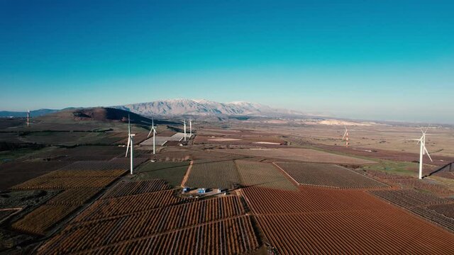 Fly To Mount Hermon Over Weather Vane Amazing Shot 4k Drone