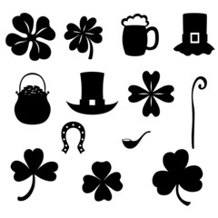 St. Patrick's day icon set