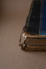 Old books on the shelf