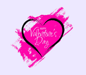 Valentine s Day Poster or banner with hearts on red background. Promotion and shopping template or background for Love and Valentine s day concept. - 479580250