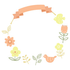 北欧風サークルフレーム