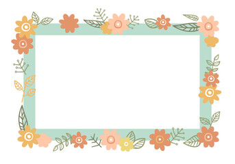 北欧風ボタニカルフレーム