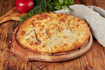 Traditional meat pie, Caucasus, Ossetian pie © echo617