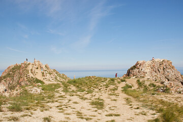 Cape Shunte-Levyy on Olkhon island. Rock of love
