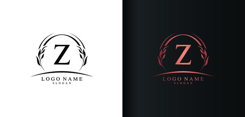 Abstract letter Z logo design, luxury style letter logo, text Z icon vector design
