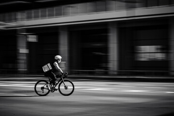 person riding a bike