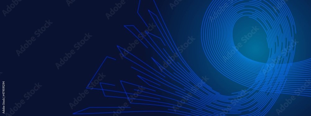Poster abstract neon background. design of line segments, waves. texture of maze circles, dead loop, uneven