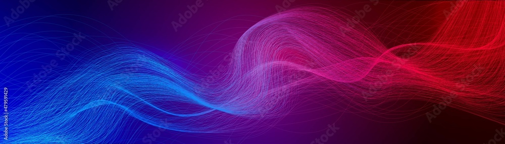 Aufkleber vector abstract background. neon thread connection design. the pattern is a gradient wave of lines. 