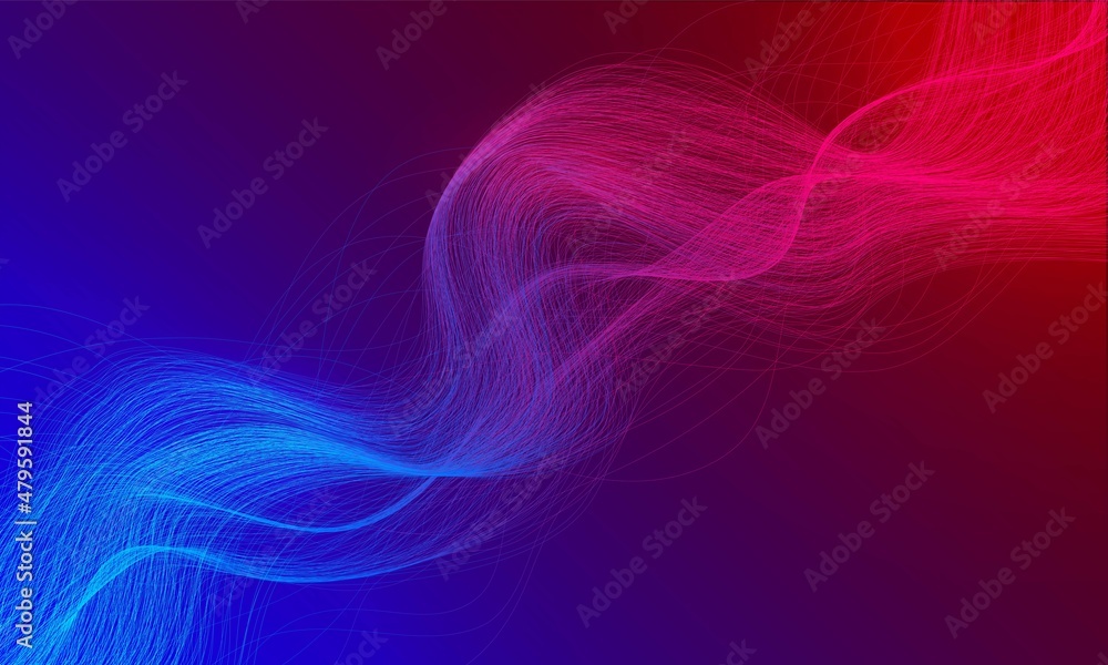 Aufkleber vector abstract background. neon thread connection design. the pattern is a gradient wave of lines. 