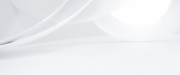 Abstract Futuristic empty floor and room Sci-Fi Corridor With light for showcase,room,interior,display products.Modern Future cement floor and wall background technology interior concept.3d render