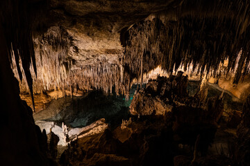 inside the cave of Mallorca